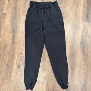 Black Drawstring Jogger Pants